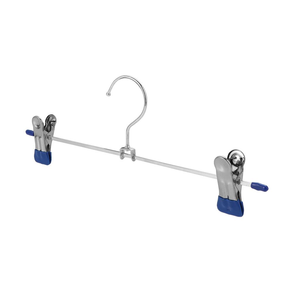 2pcs Stainless Steel Pants Hangers Space-Saving Bras Hangers Clothes Rack Wardrobe