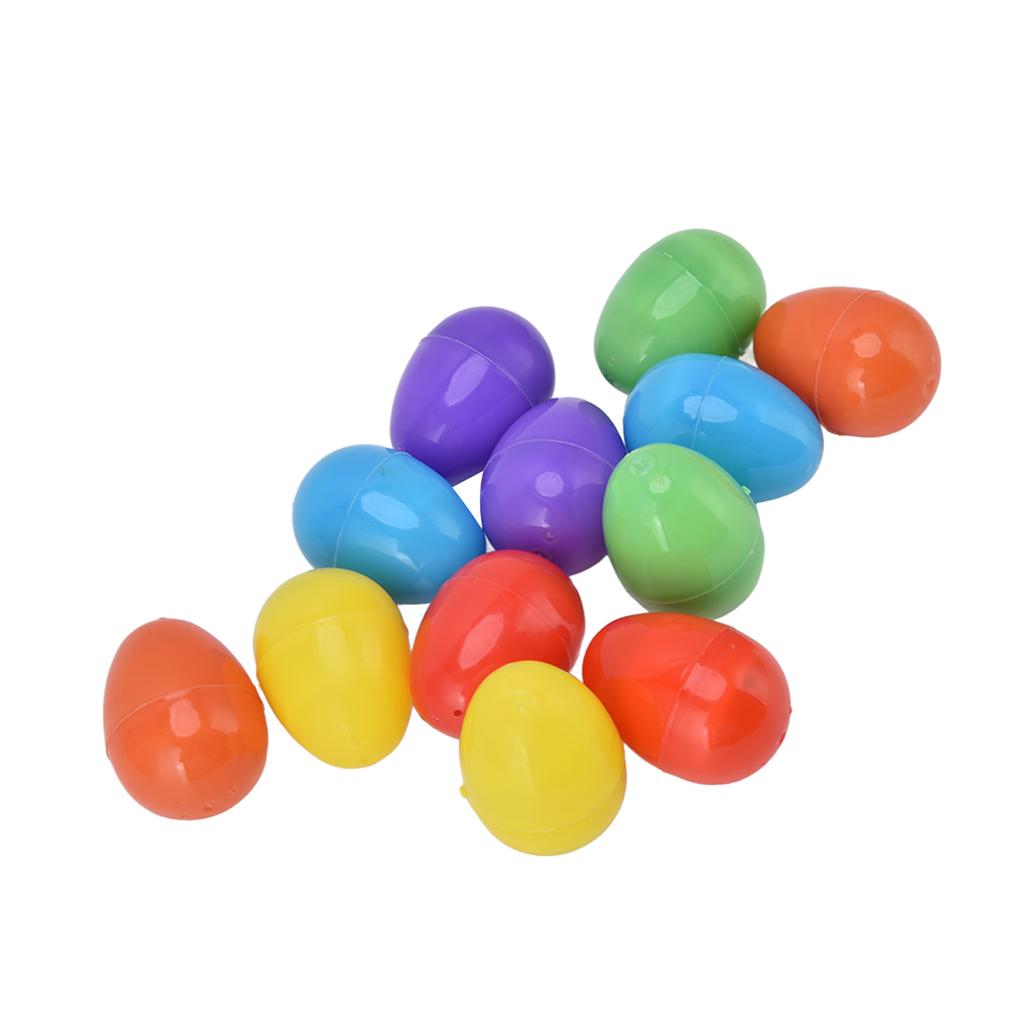 12pcs Easter Eggs Light Up Glowing Decorative DIY Plastic Built In Battery Warm LED Easter Eggs for