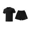 Li Ning Training Series Solid Color Logo Simple Quick-Dry Cool Versatile Crew Neck Pullover Short Sleeve T-Shirt Casual Sports Set ATSV597-2+YATV113-1