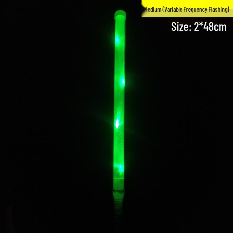 LED Colorful Flashing Glow Sticks - Silver Light-Up Concert Support Props