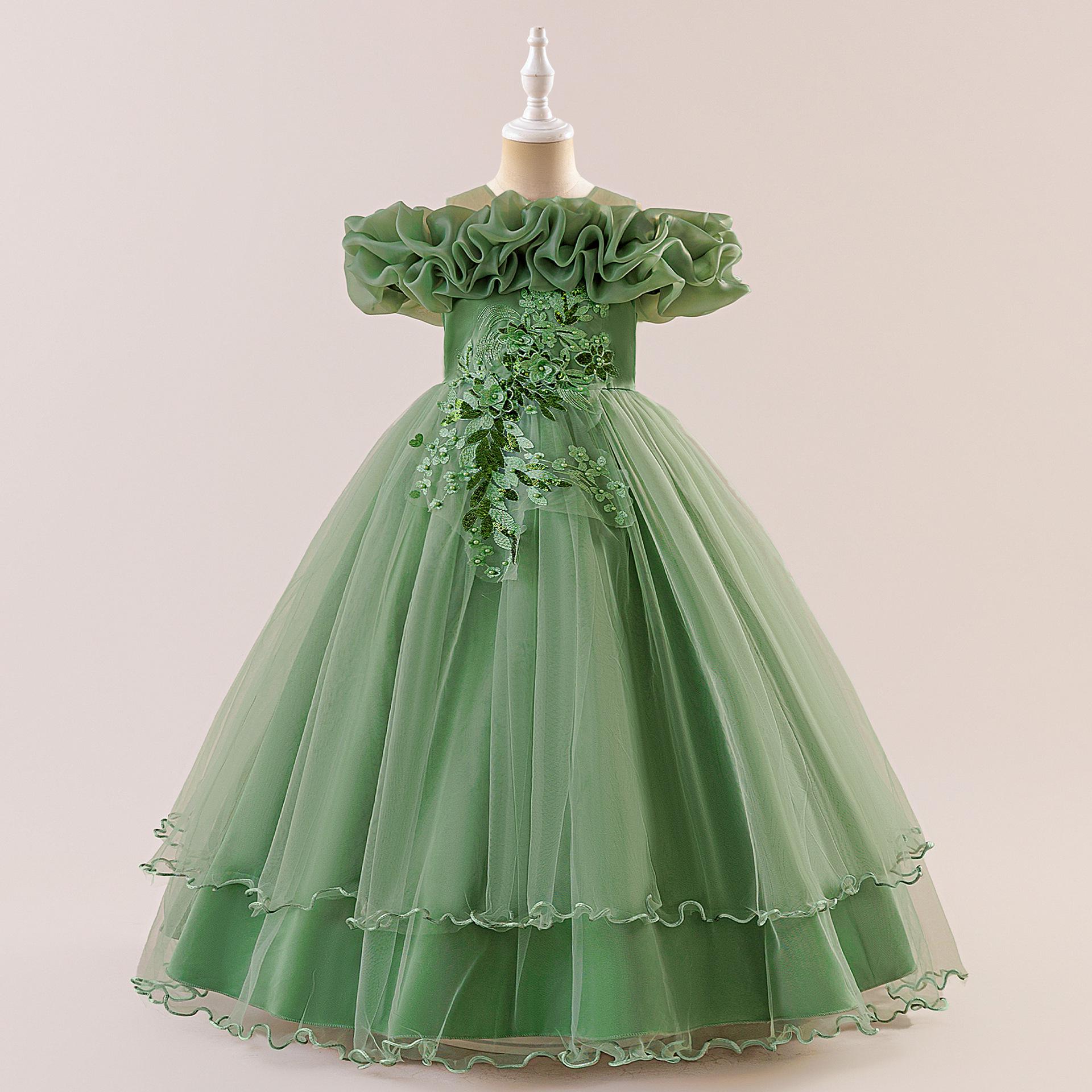 

Дівчача сукня принцеси з тюлю на одне плече для офіційних заходів 140cm/9Y