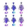 Set Of 6 LED Christmas Trees Display Ornament Offering Stable Brightness And Low Energy Consumption For Holidays