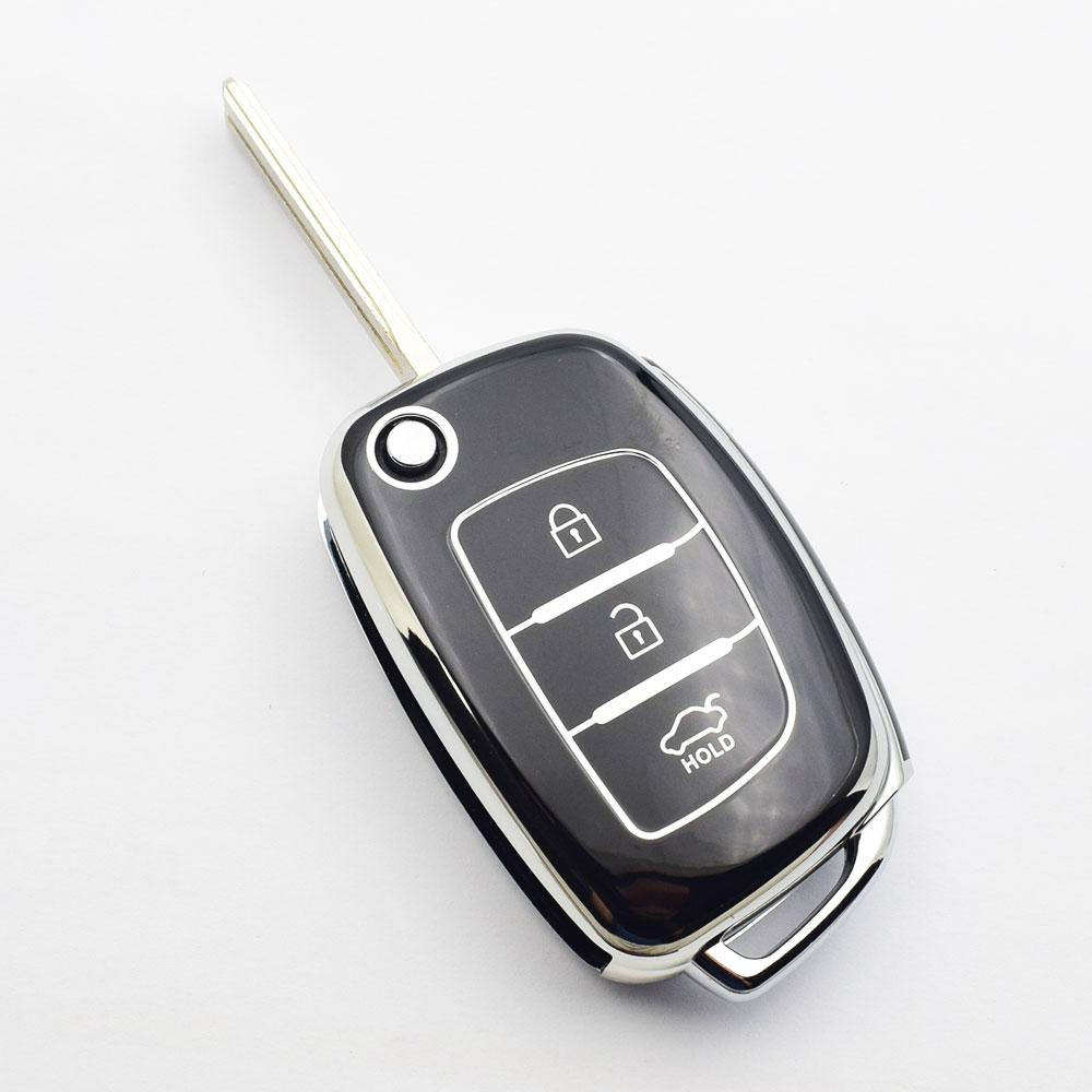 Tpu Car Key Case Remote Fobs Cover For Hyundai Solaris Sonata Elantra I10 I40 Ix35 Creta H1 Grand Santa Fe Tucson Auto Accessory