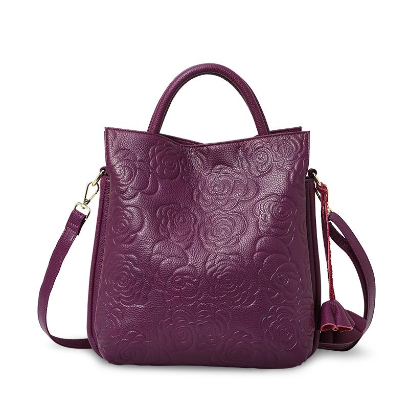 Fashionable and luxurious woven pattern casual versatile black woven pattern daily commuting cowhide women s handbag