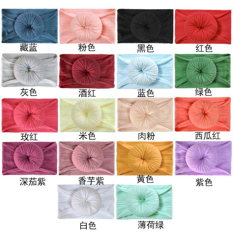 

Fashion infant nylon jacquard headband headgear soft donut nylon stockings children s headband hair accessories