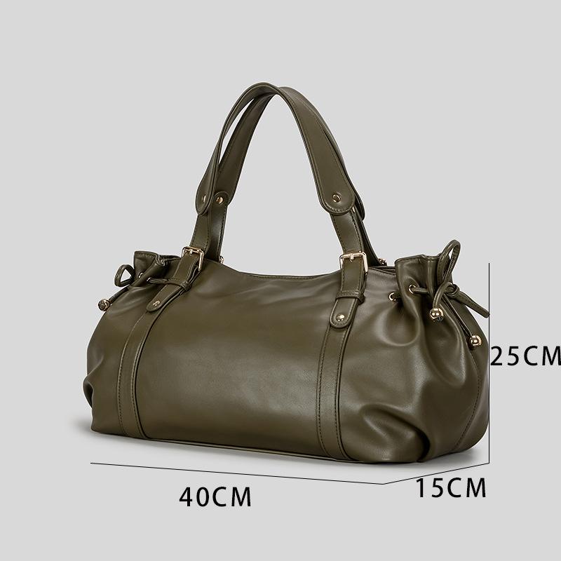 Beliebte Luxus-Kordelzug-Tragetasche für Damen Plissiertes Design Achselhöhle Handheld Umhängetasche Tägliche Lässige Handtasche