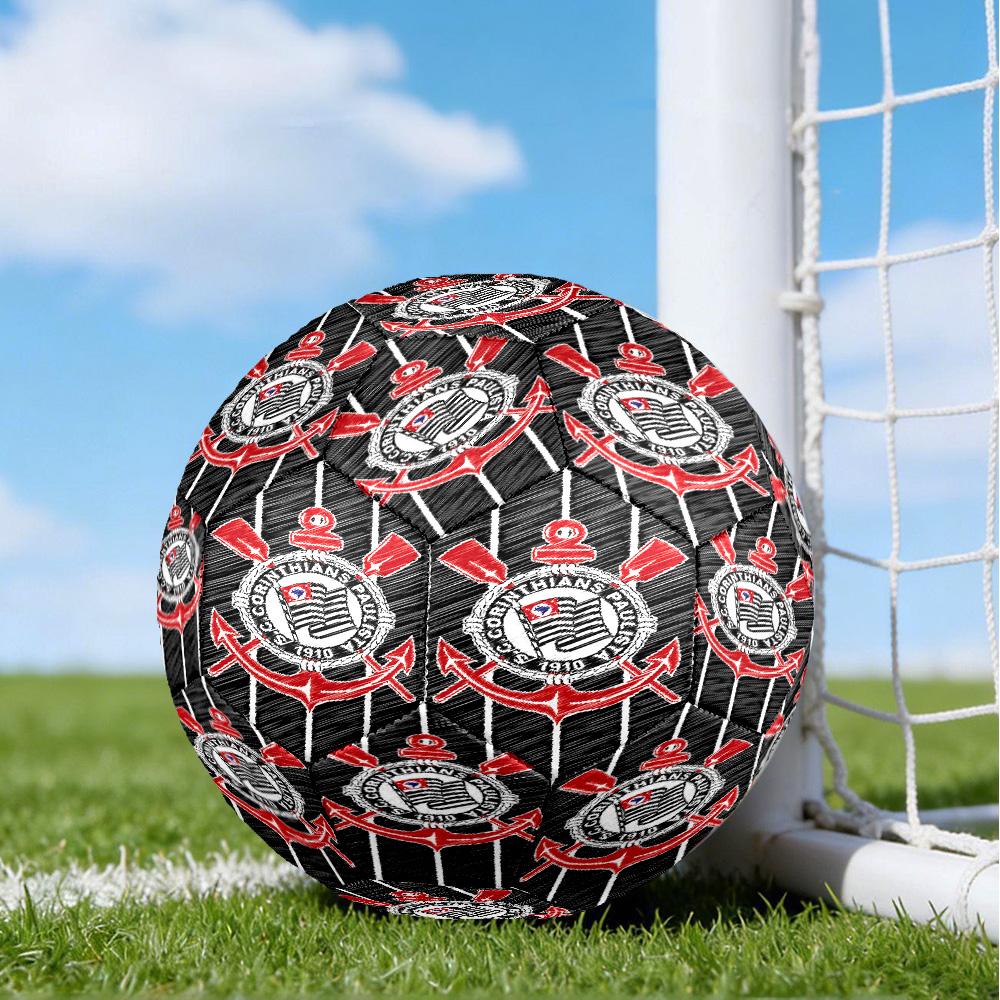 Sport Club Football Crest Printed Size 5 Soccer Balls, High-Quality, Anti-Slip, Protective Football, A Unique Gift , Birthdays, Christmas Gifts