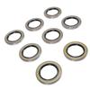 8PCS Trailer Hub Wheel Grease Seals 2.25in ID 3.376in OD Double Lip Grease Seals for Dexter Texcom RV Trailer