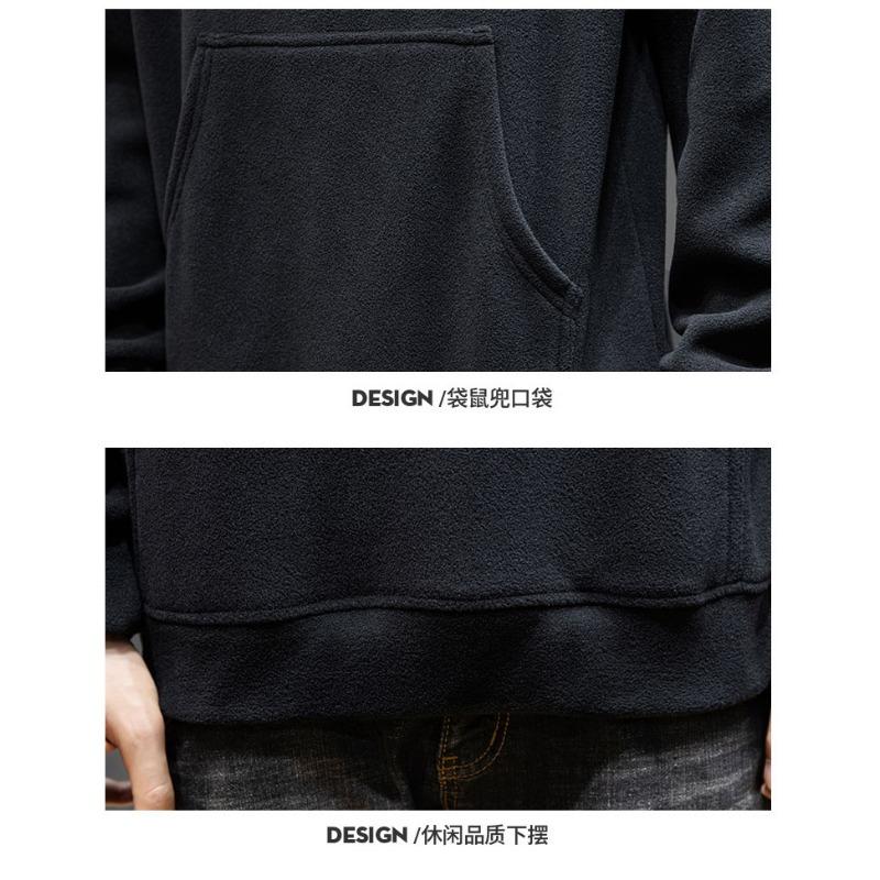 Men S Hooded Pullover Sweatshirt Autumn Winter Casual Loose Fit
