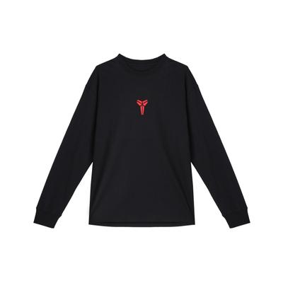Year Of The Mamba Lässige Mode Vielseitiges Langarm-T-Shirt Herren Tops Schwarz IB0242-010