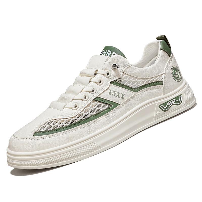 2025 Breathable Mesh Casual Board Shoes Men Flat Comfort Walking Sneakers Thick Bottom Non-Slip Zapatillas Hombre Chunky Tenis