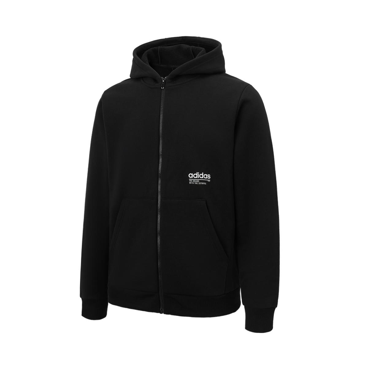 

Adidas Fashionable Comfortable Versatile Hooded Jacket Unisex Jackets Black JX9417 3XL
