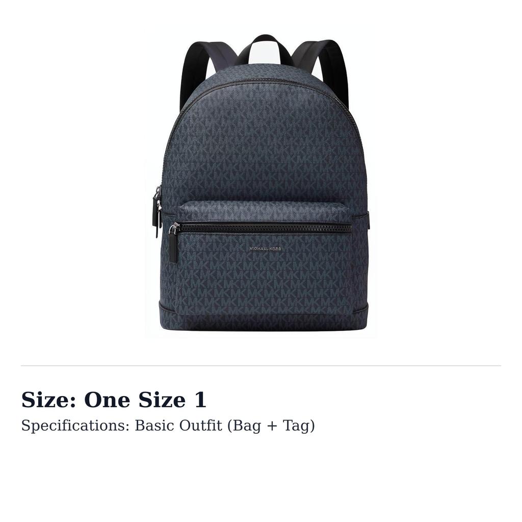 MICHAEL KORS Artificial Leather Backpack Large Men's Marine Blue 37U9LCRB3B-502