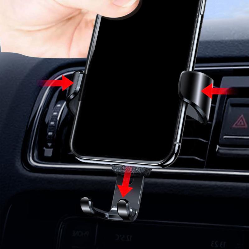 1 PIÈCE Support de Téléphone de Voiture à Gravité Bouche d'Aération Support GPS Accessoires Pour Ford Mustang ST line Mondeo Focus Fiesta Escape Kuga Ecosport Ranger EXplorer