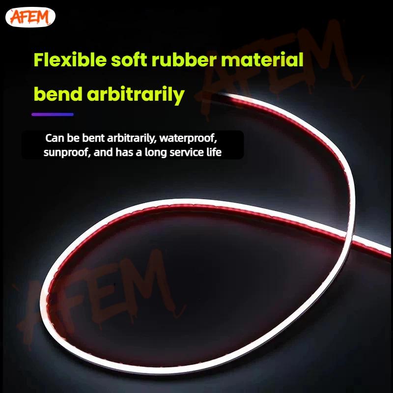 1pcs Universal Waterproof Flexible LED Strip DRL 12v Daytime Running Strip Light Ambient Lamp For Citroen C5 Aircross 2017-2022