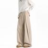High-end pleated and drape trousers men's high-end loose and versatile wide-leg casual trend light luxury versatile straight trousers