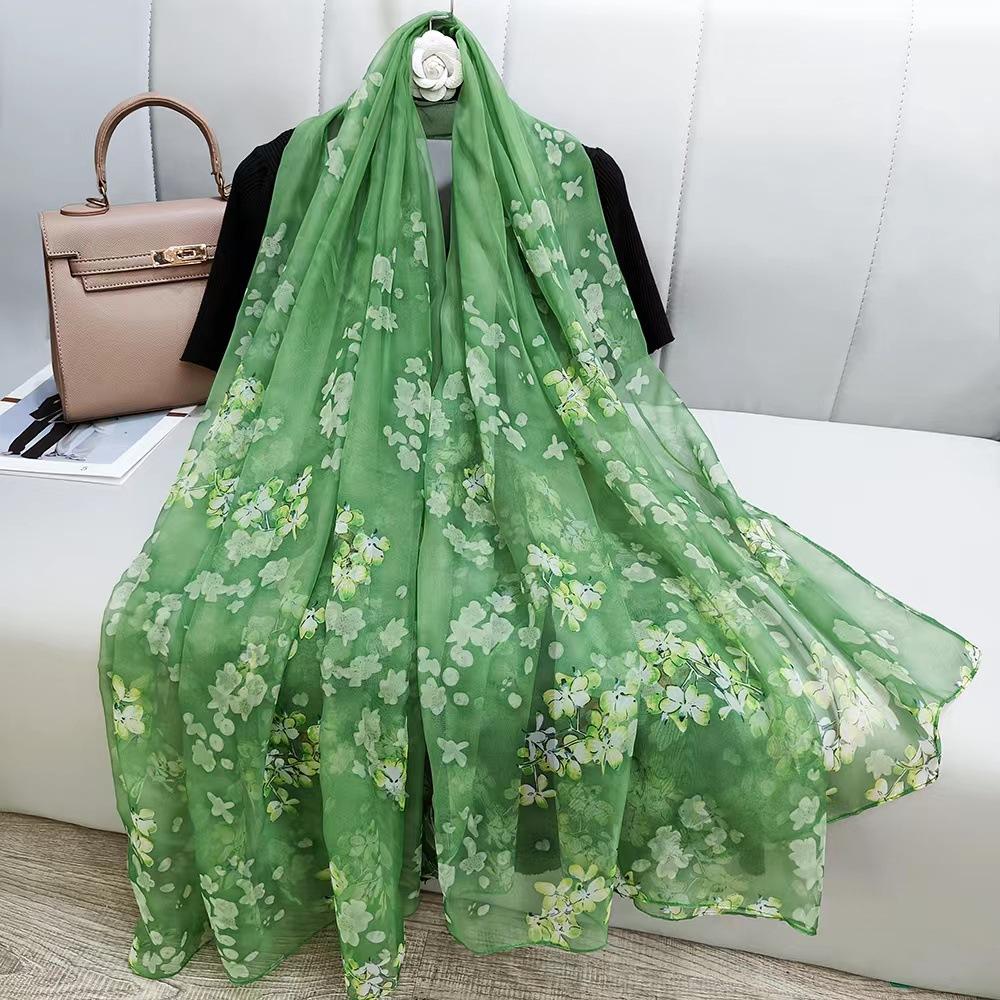 

Новый летний тонкий шелковый шарф, дорожная солнцезащитная шаль для женщин, модное пляжное полотенце, большой шарф-глаз