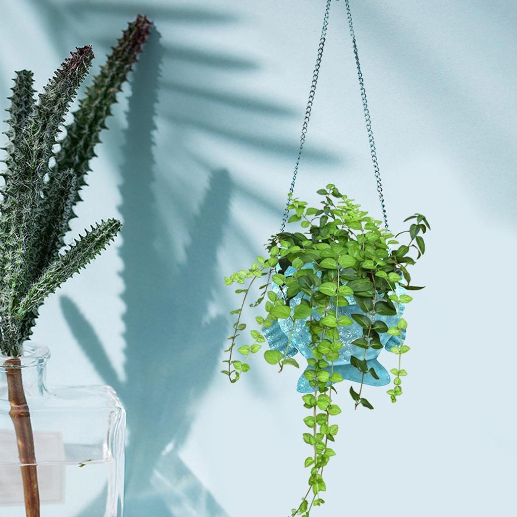 Coastal Fish Wall Planter Sturdy Hanging Basket Space-Saving Plant