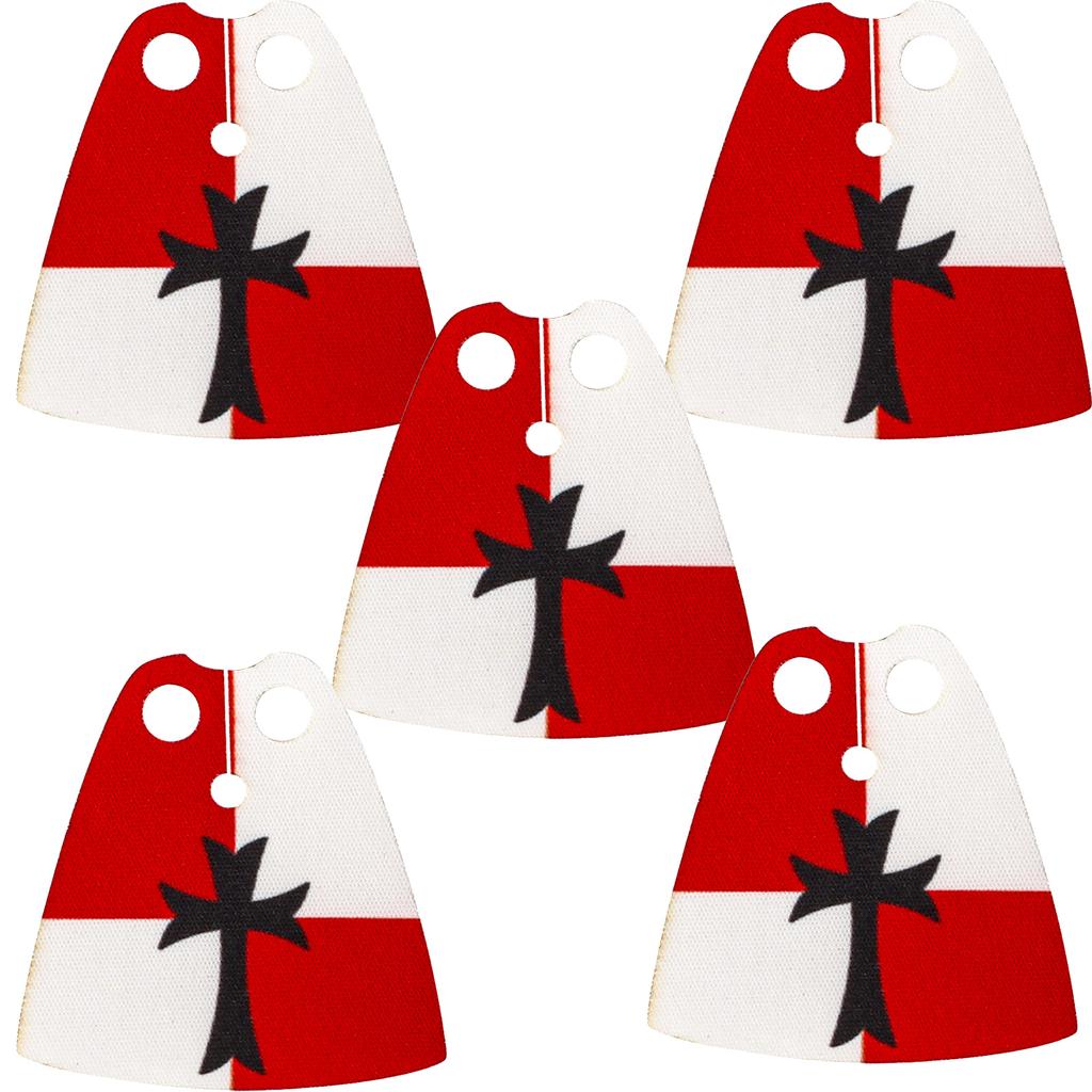 MOC Officer Cape Building Blocks Kit Medieval Lion Knights Figures Accessories Shawl Imitation Fur Cloak Bricks Toys Boys Gift