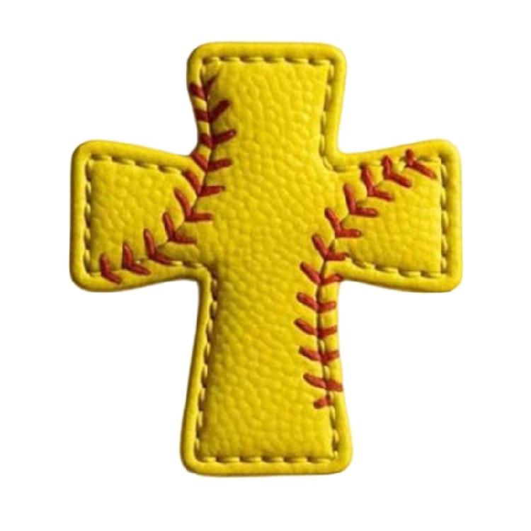 Inspirational Miniature Faith Crosses Designed for Athletes Incorporating Sports Themes Perfect Encouragement Item жёлтый