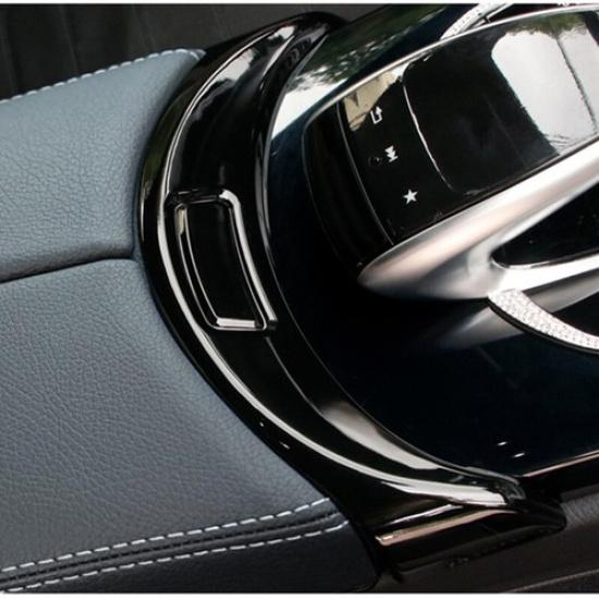 For Mercedes Benz C Class W205 GLC 2015- Car Armrest Box Buttons Frame Trim