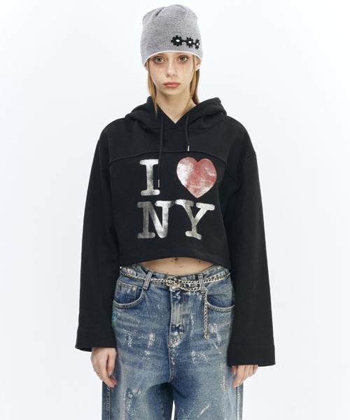 Greatest Crop Hoody Black Free