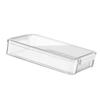 Transparent ID Storage Box Multi Functional Clear ID Storage Organization Box with Latching Lid for