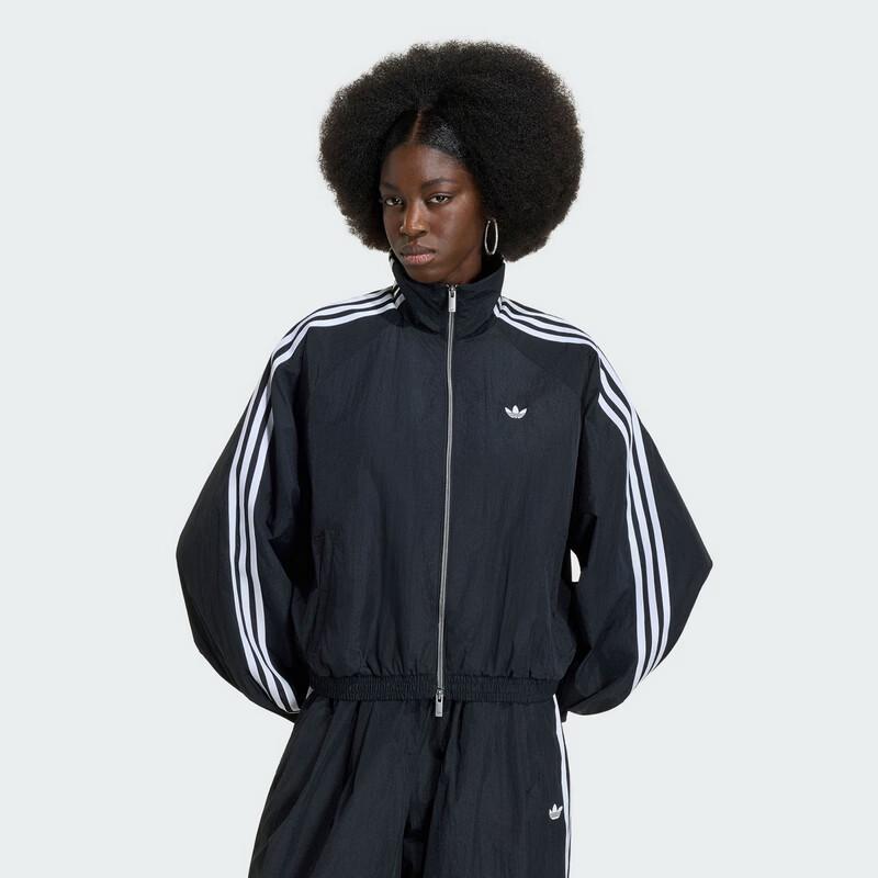 Adidas Women s Funnel Neck Woven Jacket KY5045 A/XS