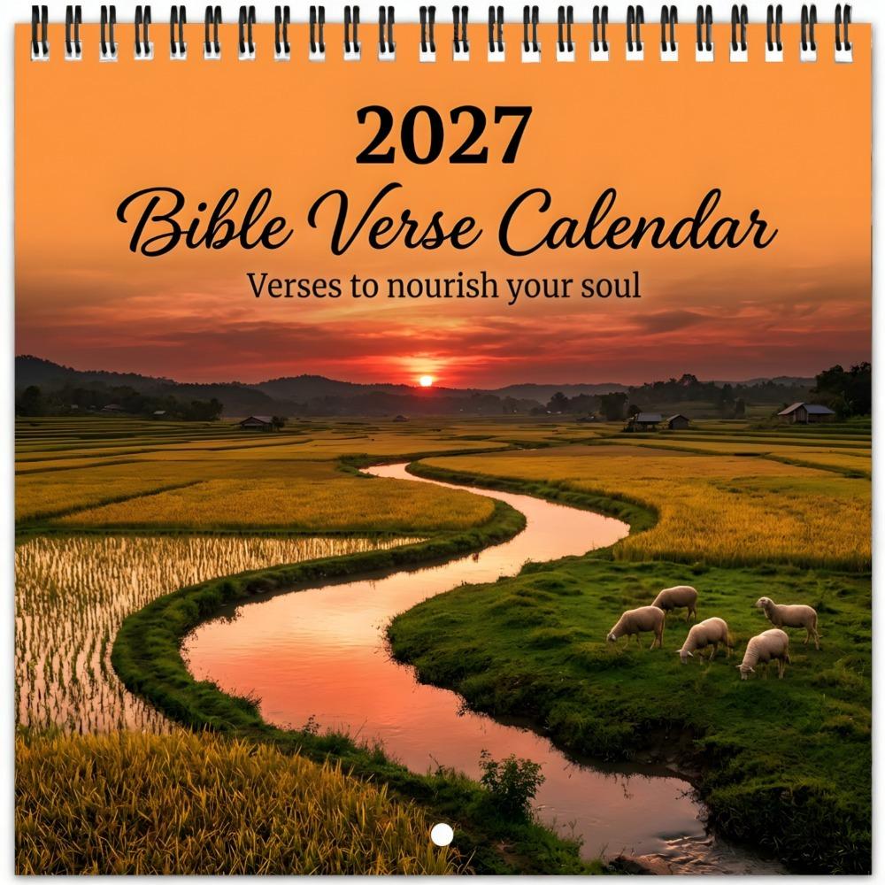 11 Month 1117 Bible Verse Calendar Scenic Scriptures Jesus Christ Theme Christian Calendar Religious Inspirational