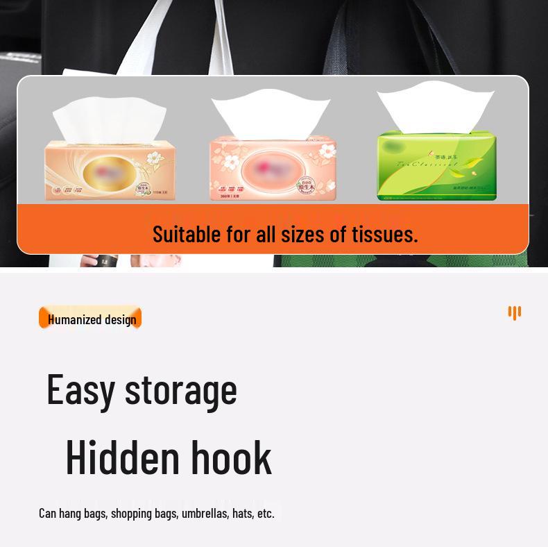 Compatible with Haval Chulian H2, F5, F7x, H1-H9, Big Dog Models: Seat Storage Box, Tissue & Cup Holder.