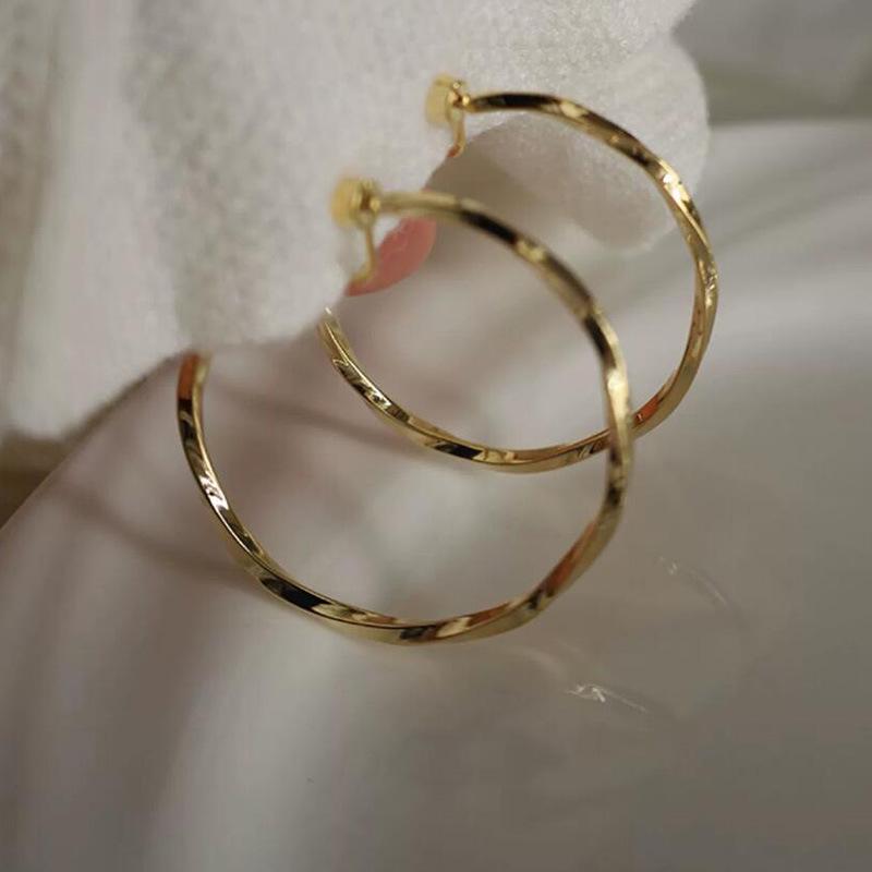 Fransız Metal Halka Küpeler - 2023 Yeni Stil, Benzersiz Mizaç, Bayanlar İçin Sade Tasarım