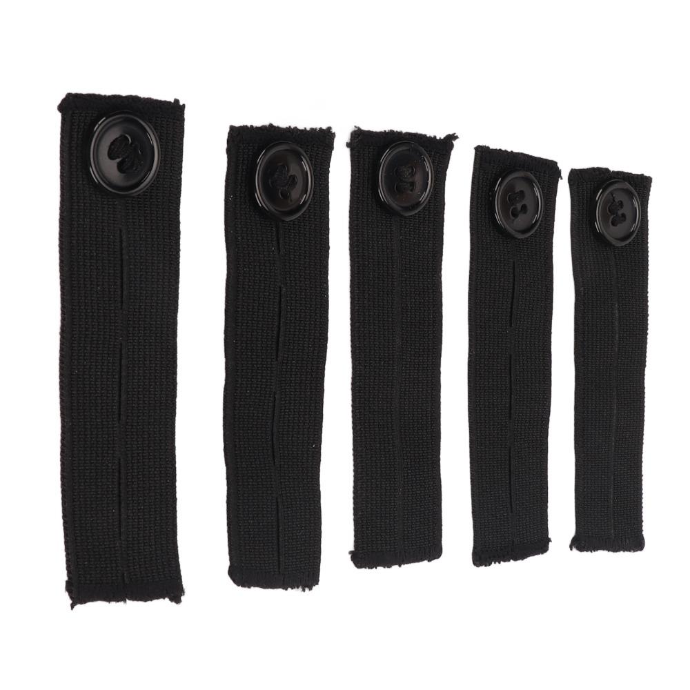 5pcs Elastic Cotton Pants Waist Extender Button Design Waistband Button Extenders For Women