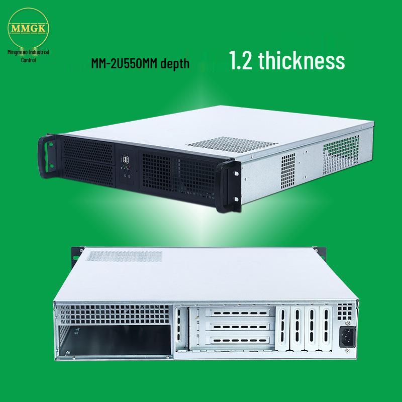 2U Rackmount Industrial PC Case for mATX Servers & Network Security
