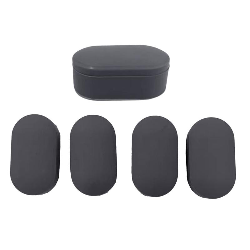 

5Pcs Bathroom Seat Bumpers Anti Shake Bidet Adhesive Pad Stabilize Toilet Bowl Alignment Stop Sliding and Wobbling 1