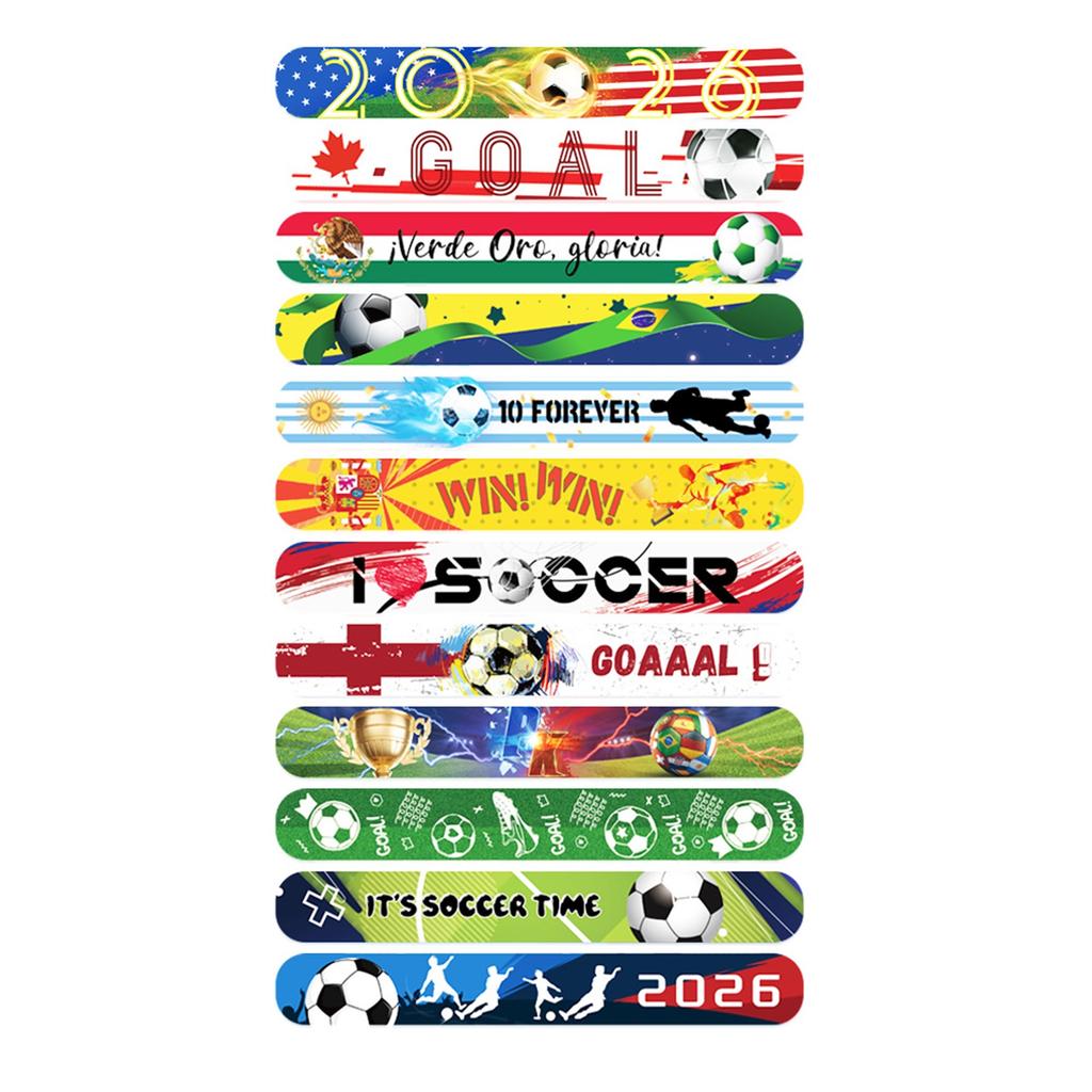 The United States, Canada, And Mexico, Children's Wristbands, Toys, Patting Rings, Party Gifts, Athletics And Sports Set Of 12 Pieces