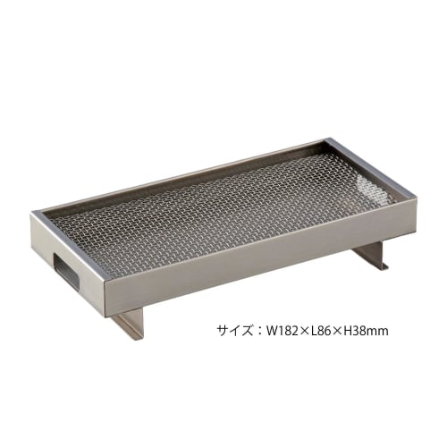 Kameyama Stainless Steel Incense Burner Plate (1 Piece) for Grave Visits