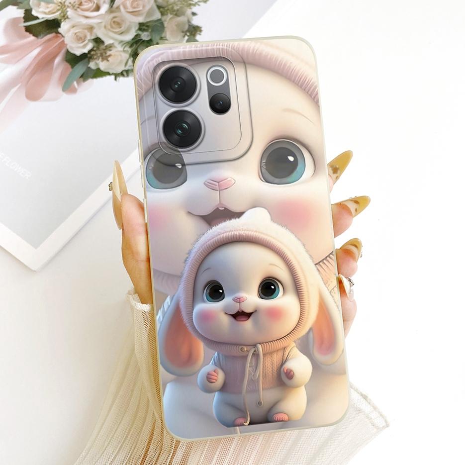 For Vivo V70 Elite Case V2548 Cute Rabbit Cartoon Cover Soft Silicone Phone Case For Vivo V70 FE V2550 V 70 Elite VivoV70 Fundas