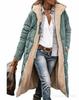Women's Solid Color Hooded Cotton Coat, Long Sleeve, Slim Fit, Double-Sided Wear Cardigan Jacket