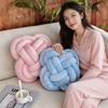 Modern Minimalist Knit Pillow With Soft Plush Cover For Living Room Decor