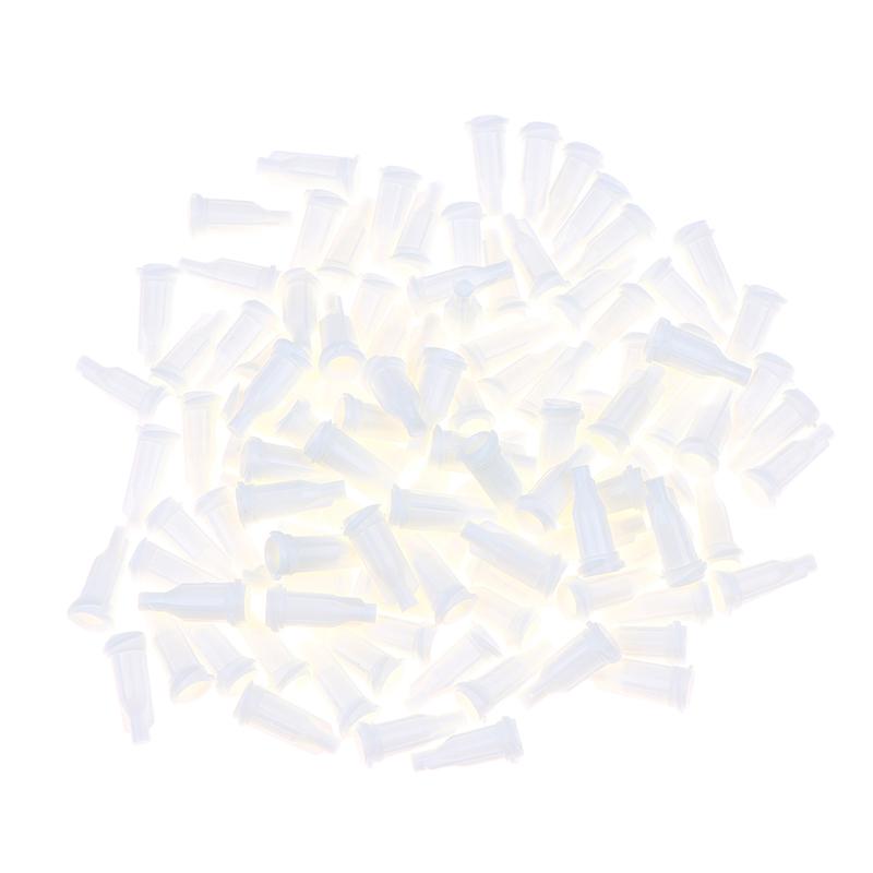 100Pcs/pack Plastic Syringes Tip Caps Dispensing Needles Tip Cap Spiral Mouth Plugs Securely Lock For Safe DIY Liquid Transfer