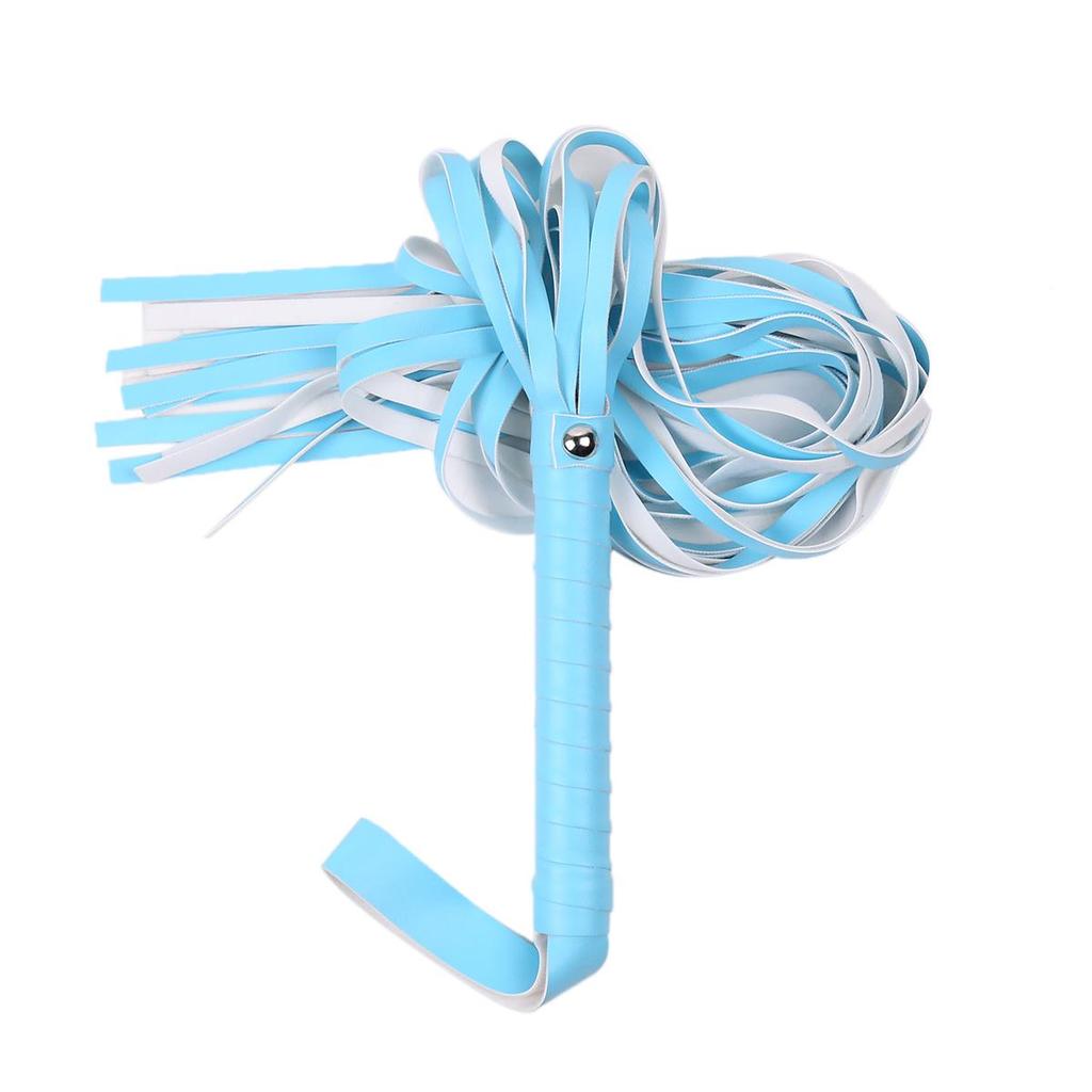 VaHppy Whip SM BDSM Spanking PU Rubber Tassel Tail Loose Whips Alternative Sex Toys for Flirting Couple Flirting Adult Products
