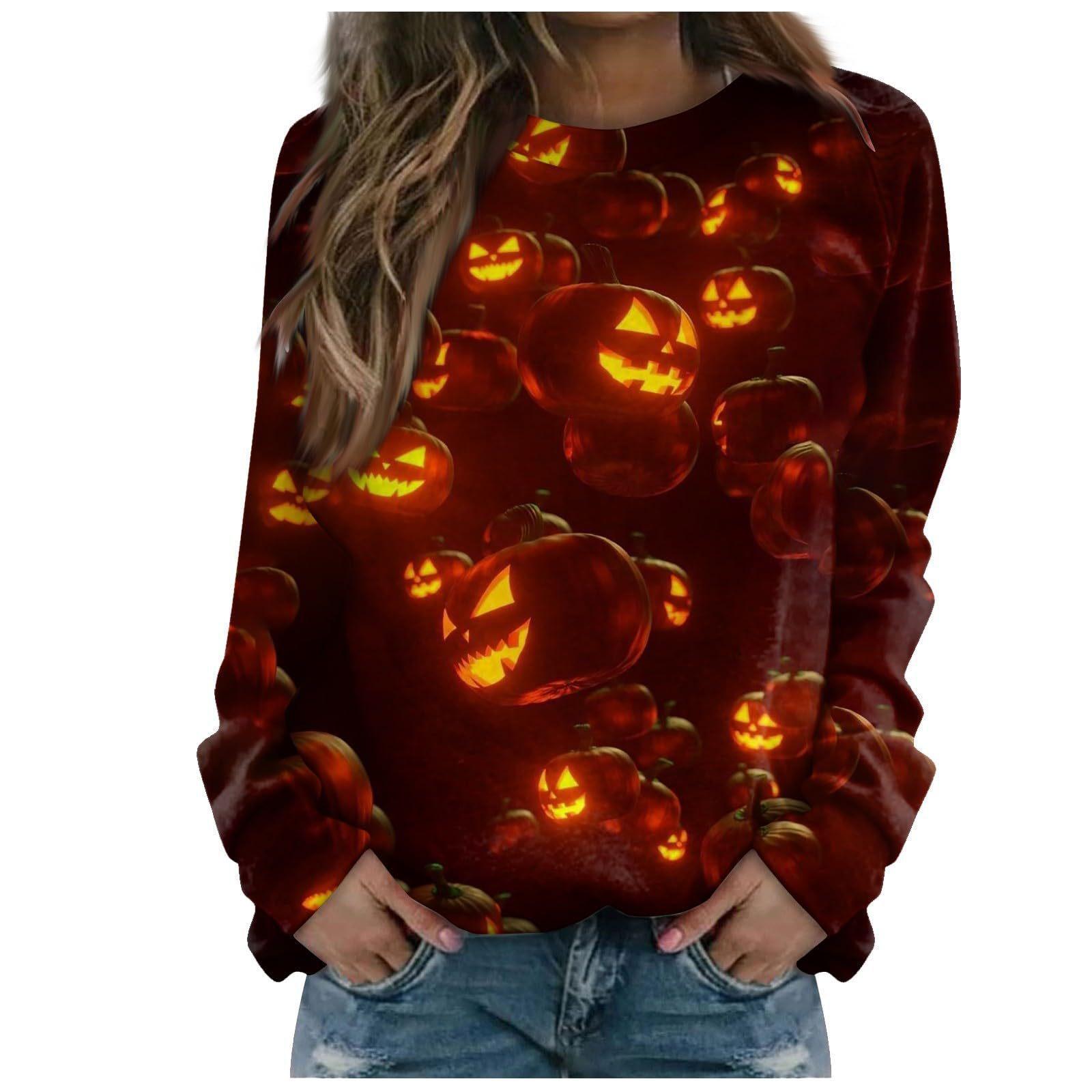 

Женская толстовка с капюшоном, сексуальная, элегантная, с круглым вырезом, с 3D-принтом, с длинным рукавом, женские осенне-зимние пуловеры S