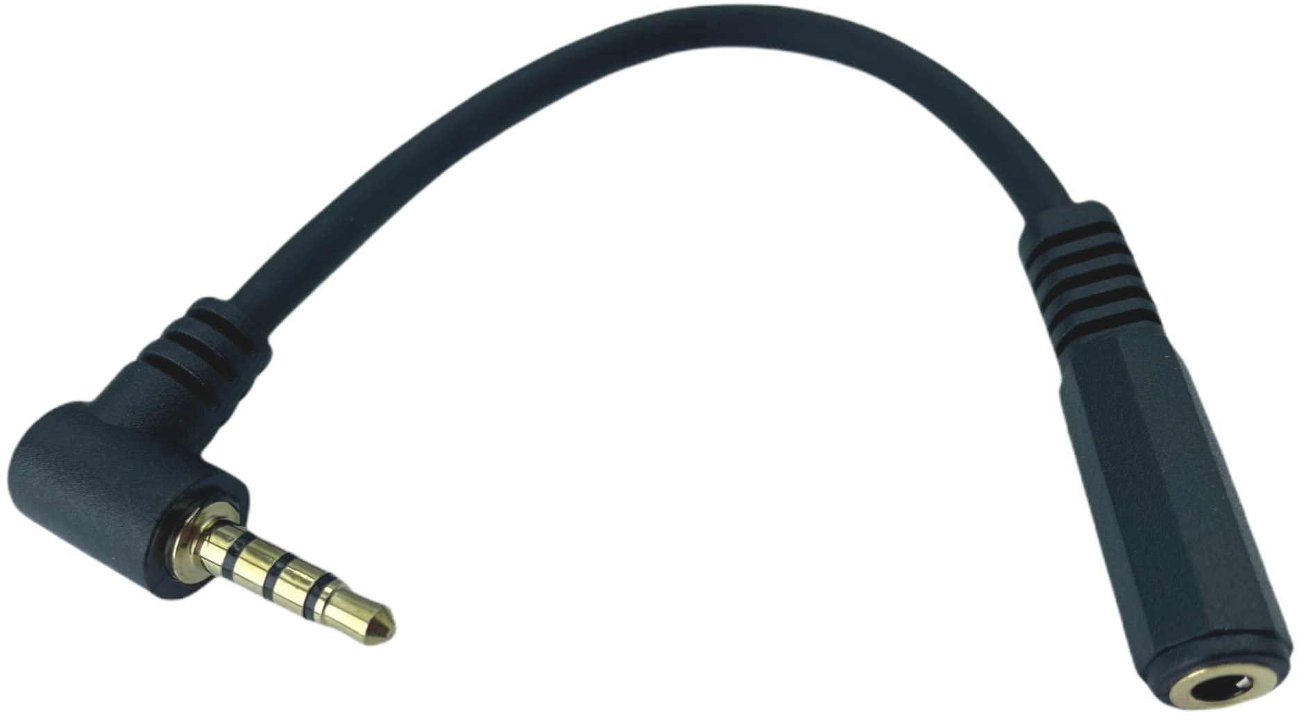 

stereo 4 pole conversion cable 3.5mm L-shaped 0.1m