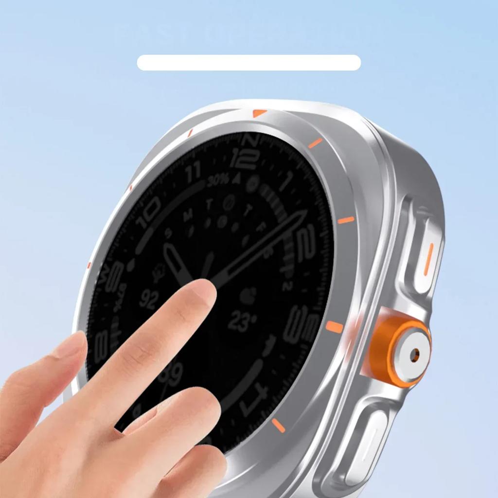 Ochranné pouzdro proti šmírování pro Samsung Galaxy Watch 7 6 40mm 44mm Tvrzené sklo Ochranná fólie na displej Změna na Galaxy 7 Ultra 47mm