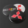 Cytbfl1 4Pcs Car Wheel Stickers 56mm Auto Center Hub Cap Decal For Mitsubishi Lancer Ralliart ASX Mirage Pajero Xpander Attrage L200