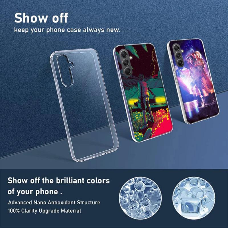 Back To The Future Cover For Samsung A54 A34 A24 A14 A53 A33 A23 A13 A52S A32 A22 A12 Phone Galaxy A03 A04 A02S A42 A73 TPU Case