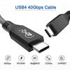 NFHK 50cm USB4 Cable with 100W Charging and Thunderbolt 40Gbps 3/4 Compatible,