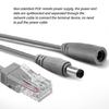 Universal POE Power Cord Splitter Passive PoE Injector for Effective Camera Installation and Power Management Cable