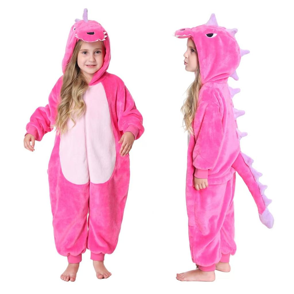 New Winter Unicorn Pajamas for Children Kigurumi Animal Pyjamas Kids Panda Onesie Boys Girls Sleepwear Dinosaur Jumpsuit