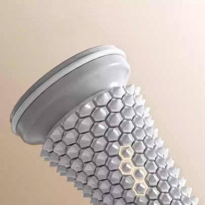 1pc Plastic Yoga Muscle Massage Roller Foot Training Device Multi-functional Foot Roller for Muscle Network Drainage Calf Waist